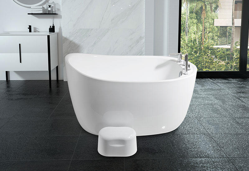 52 Zoll kleine freistehende Badewanne für Badezimmer