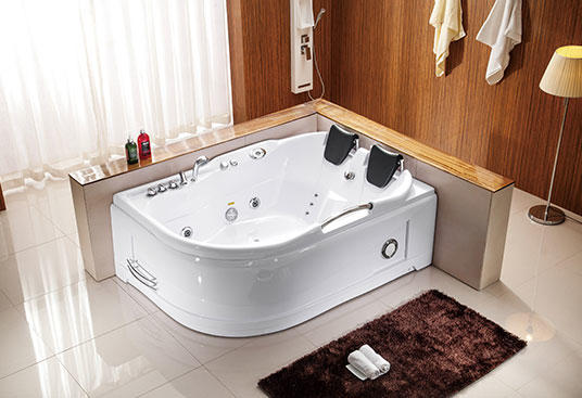 A006 1700 mm 2-Personen-Whirlpool-Badewanne für den Innenbereich