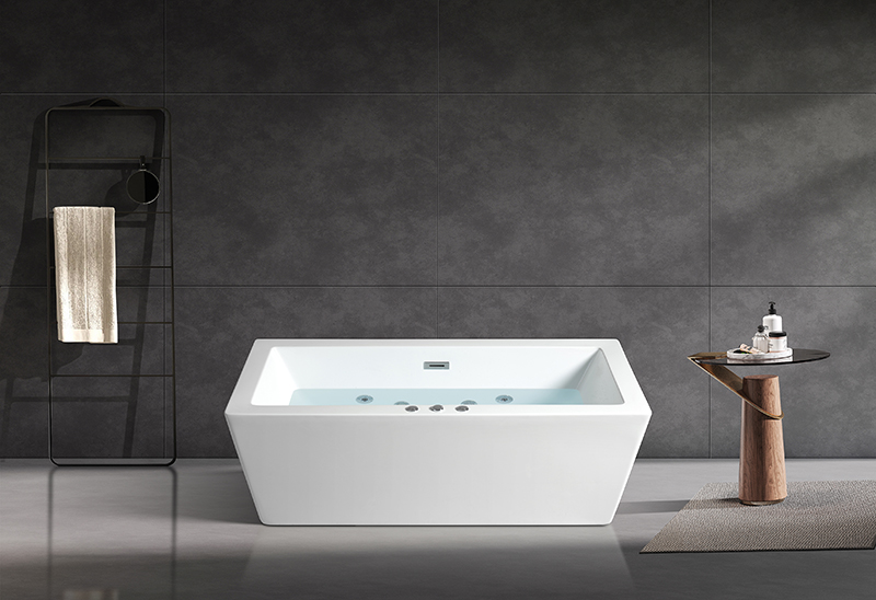 67 59 Zoll rechteckig Acryl freistehend Badewanne