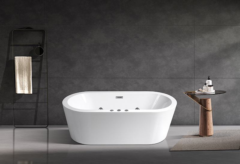 67 59 Zoll ovale Acrylfreenderbadewanne