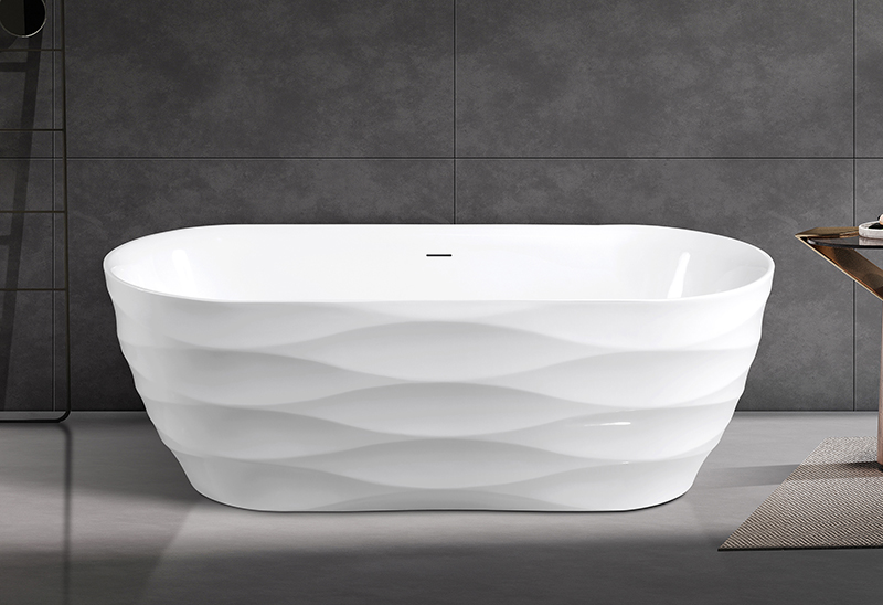 67 Zoll ovale Acrylfreenderbadewanne